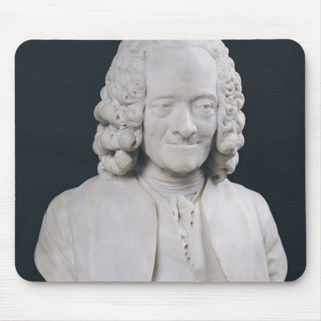 Bust of Francois Marie Arouet de Voltaire  1778 Mouse Pad (Front)