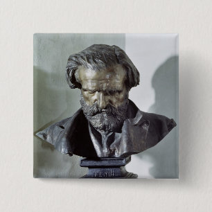 Bust of Giuseppe Verdi 15 Cm Square Badge