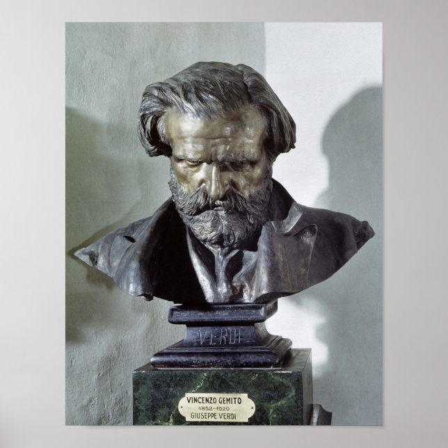 Bust of Giuseppe Verdi Poster (Front)