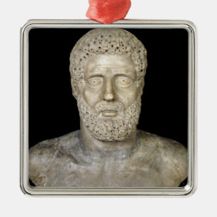 Bust of Hercules Metal Tree Decoration