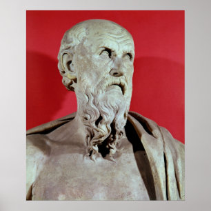 Bust of Hesiod Poster