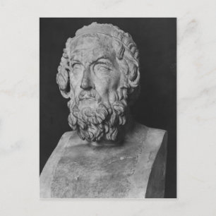 Bust of Homer, Hellenistic period Postcard