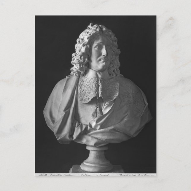 Bust of Jean-Baptiste Colbert de Torcy Postcard (Front)