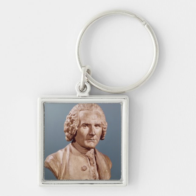 Bust of Jean-Jacques Rousseau Key Ring (Front)