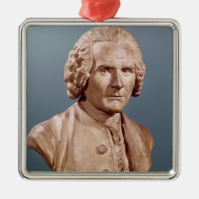 Bust of Jean-Jacques Rousseau Metal Tree Decoration (Front)