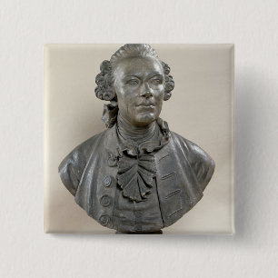 Bust of Johan Georg Wille 15 Cm Square Badge