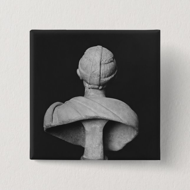 Bust of Julia Mamaea 15 Cm Square Badge (Front)
