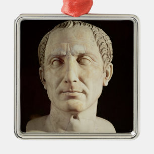 Bust of Julius Caesar 2 Metal Tree Decoration
