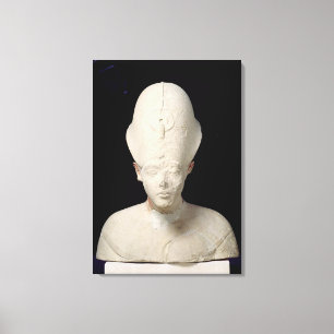 Bust of King Amenophis IV from Tell el-Amarna Canvas Print