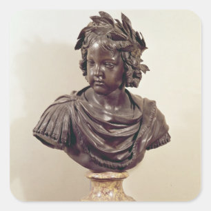 Bust of Louis XIV as a child Square Sticker