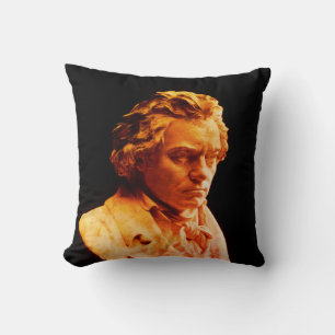 Bust of Ludwig van Beethoven Cushion