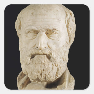 Bust of Lysias Square Sticker