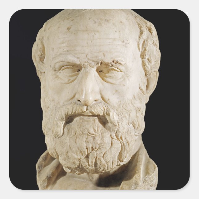 Bust of Lysias Square Sticker (Front)