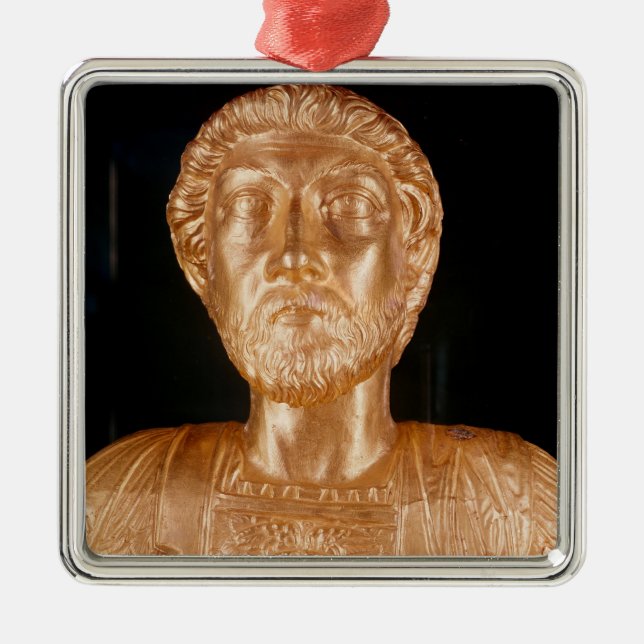 Bust of Marcus Aurelius Metal Tree Decoration (Front)
