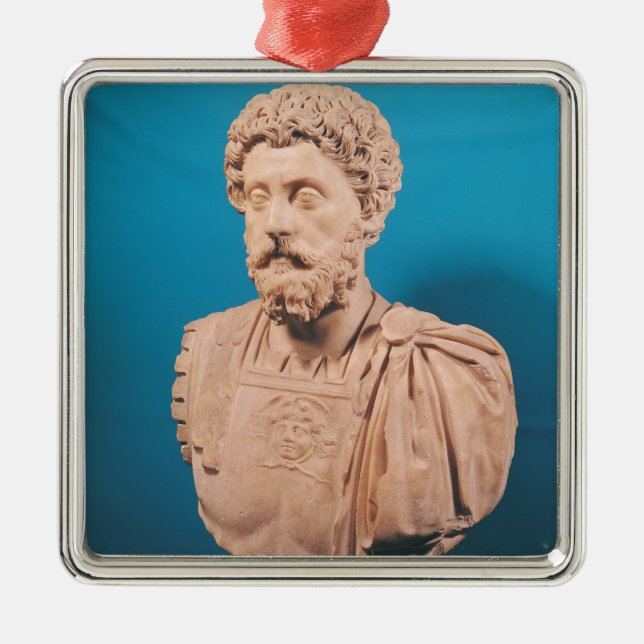 Bust of Marcus Aurelius Metal Tree Decoration (Front)