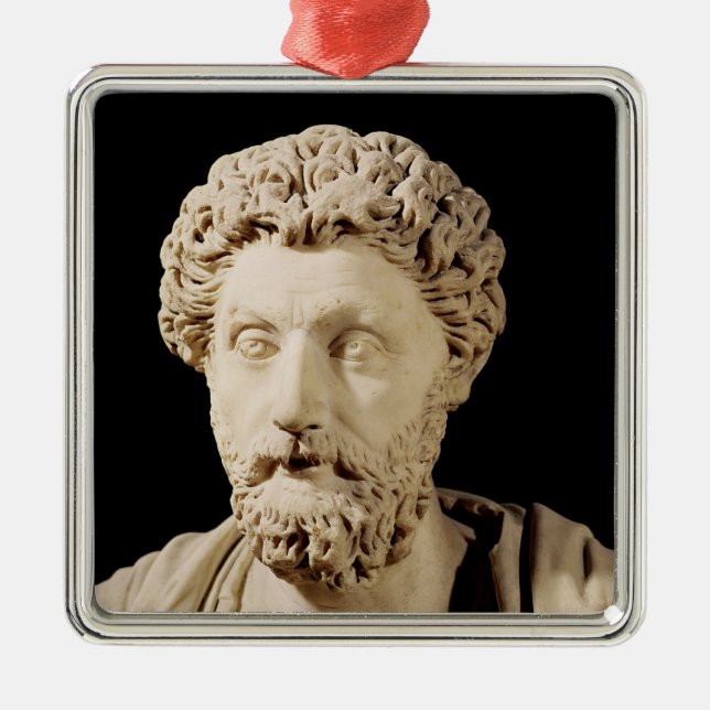 Bust of Marcus Aurelius Metal Tree Decoration (Front)