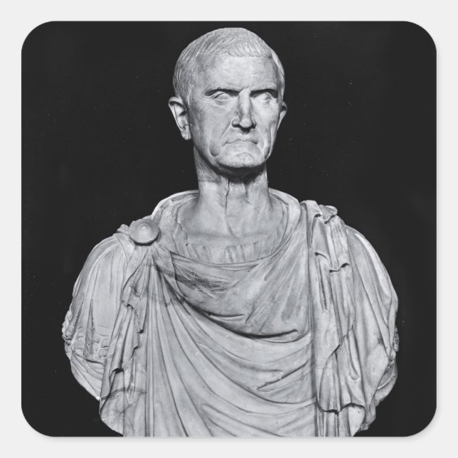 Bust of Marcus Licinius Crassus Square Sticker (Front)
