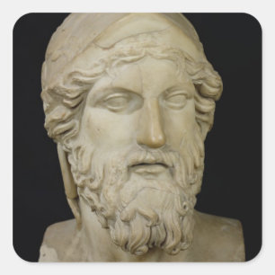 Bust of Miltiades 480-336 BC Square Sticker