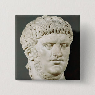 Bust of Nero 15 Cm Square Badge