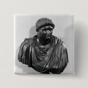 Bust of Nero , copy of an original 15 Cm Square Badge