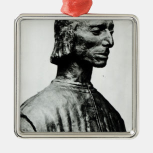 Bust of Niccolo Machiavelli Metal Tree Decoration