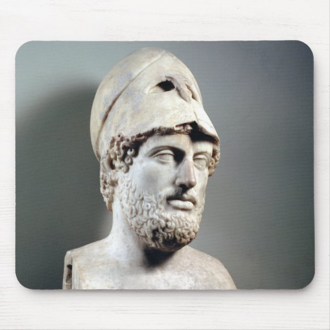 Bust of Pericles  copy of a Greek original Mouse Pad (Front)