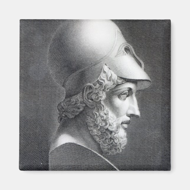 Bust of Pericles, engraved by Giuseppe Cozzi Magnet (Front)