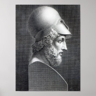 Bust of Pericles, engraved by Giuseppe Cozzi Poster