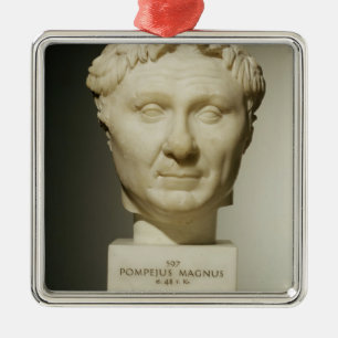 Bust of Pompey (106-48 BC) c.60 BC (marble) Metal Ornament