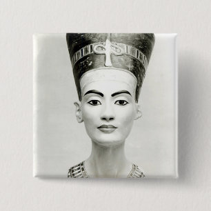 Bust of Queen Nefertiti 15 Cm Square Badge
