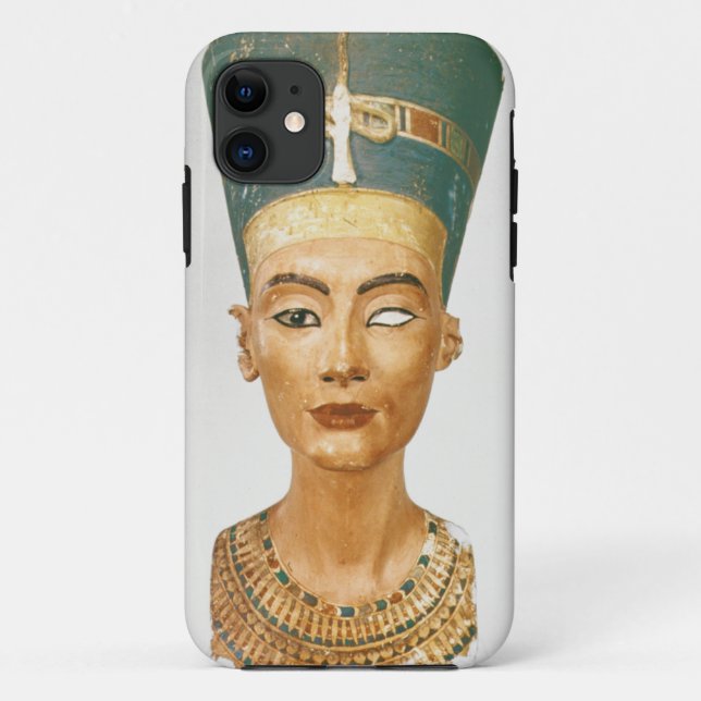 Bust of Queen Nefertiti, front view, from the stud Case-Mate iPhone Case (Back)