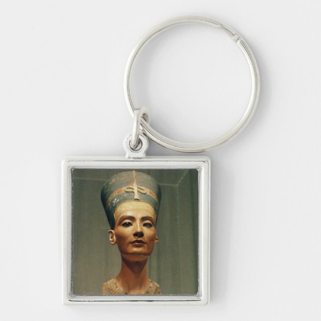 Bust of Queen Nefertiti, front view Key Ring (Front)