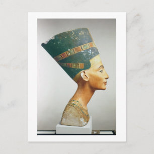Bust of Queen Nefertiti, side view, from the studi Postcard