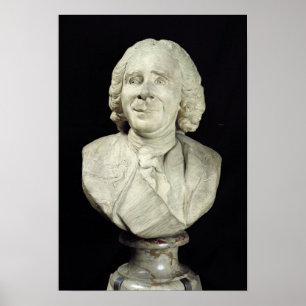 Bust of Rene Antoine Ferchault de Reaumur  1751 Poster