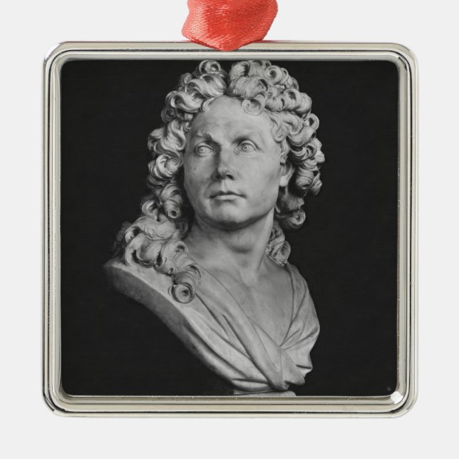 Bust of Robert de Cotte, 1707 Metal Tree Decoration (Front)