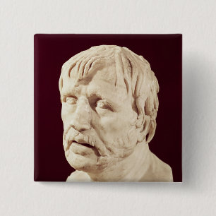 Bust of Seneca 15 Cm Square Badge