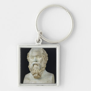 Bust of Socrates Key Ring