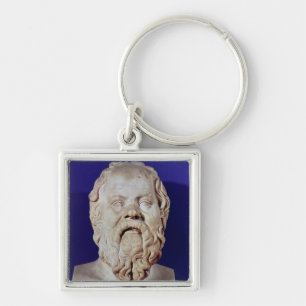 Bust of Socrates Key Ring