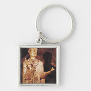 Bust of St. Baudime Key Ring