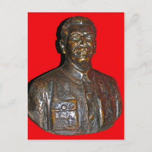 Bust of Stalin Postcard