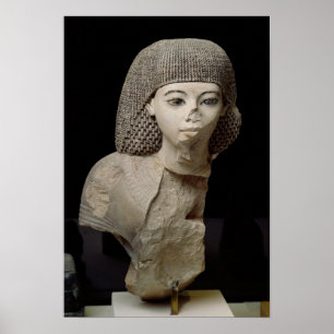 Bust of the Royal Scribe, Meniou, New Kingdom Poster