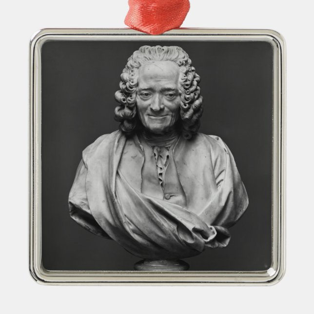 Bust of Voltaire Metal Tree Decoration (Front)