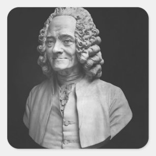 Bust of Voltaire Square Sticker