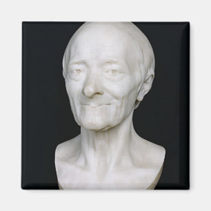 Bust of Voltaire  without his wig, 1778 Magnet