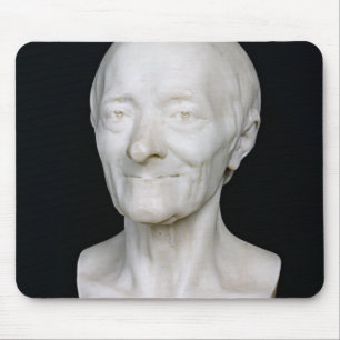 Bust of Voltaire  without his wig, 1778 Mouse Pad