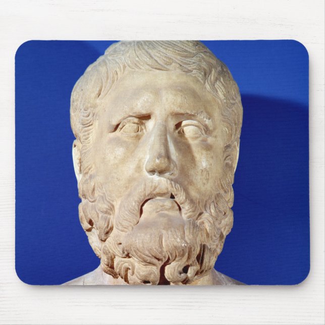Bust of Zeno of Citium Mouse Pad (Front)