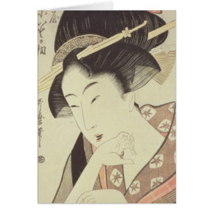 Bust portrait of the heroine Kioto of the Itoya