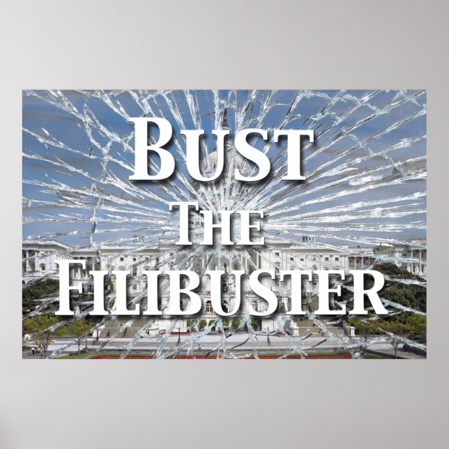 Bust The Filibuster Poster (Front)