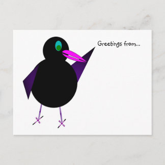 Buster Blackbird postcard