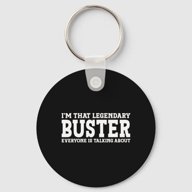 Buster Personal Name First Name Funny Buster Key Ring (Front)